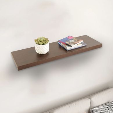 Repisa Flotante Madera 80x25x3.8cm Wengue