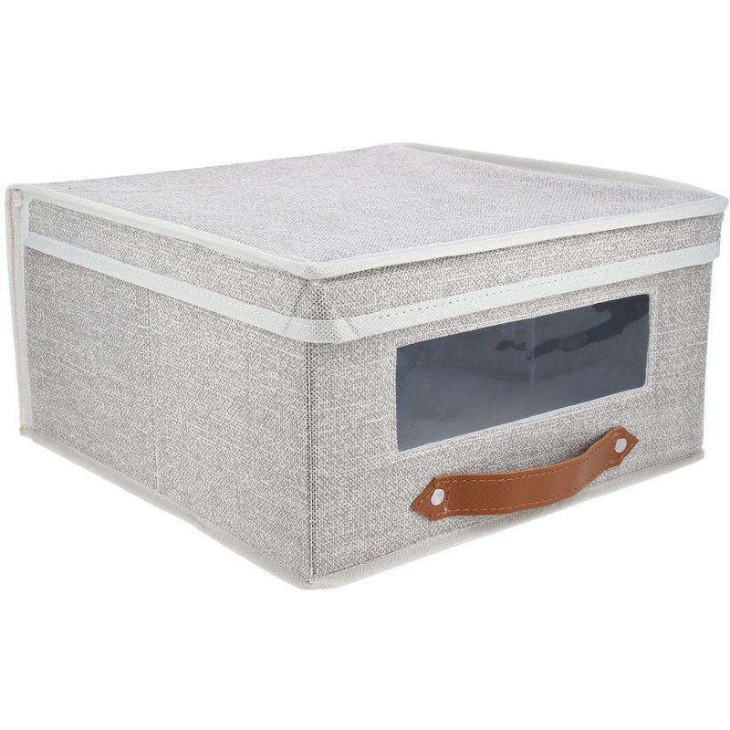 JUST HOME COLLECTION - Caja Organizadora de Tela Café 30x30x16cm