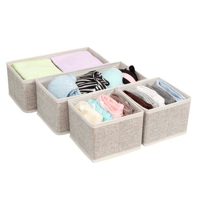 Set 4 Cajas Organizadoras de Tela