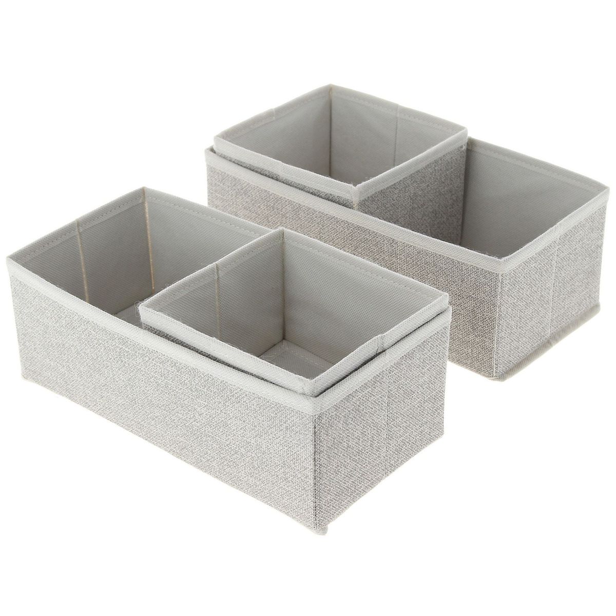 JUST HOME COLLECTION - Set 4 Cajas Organizadoras de Tela