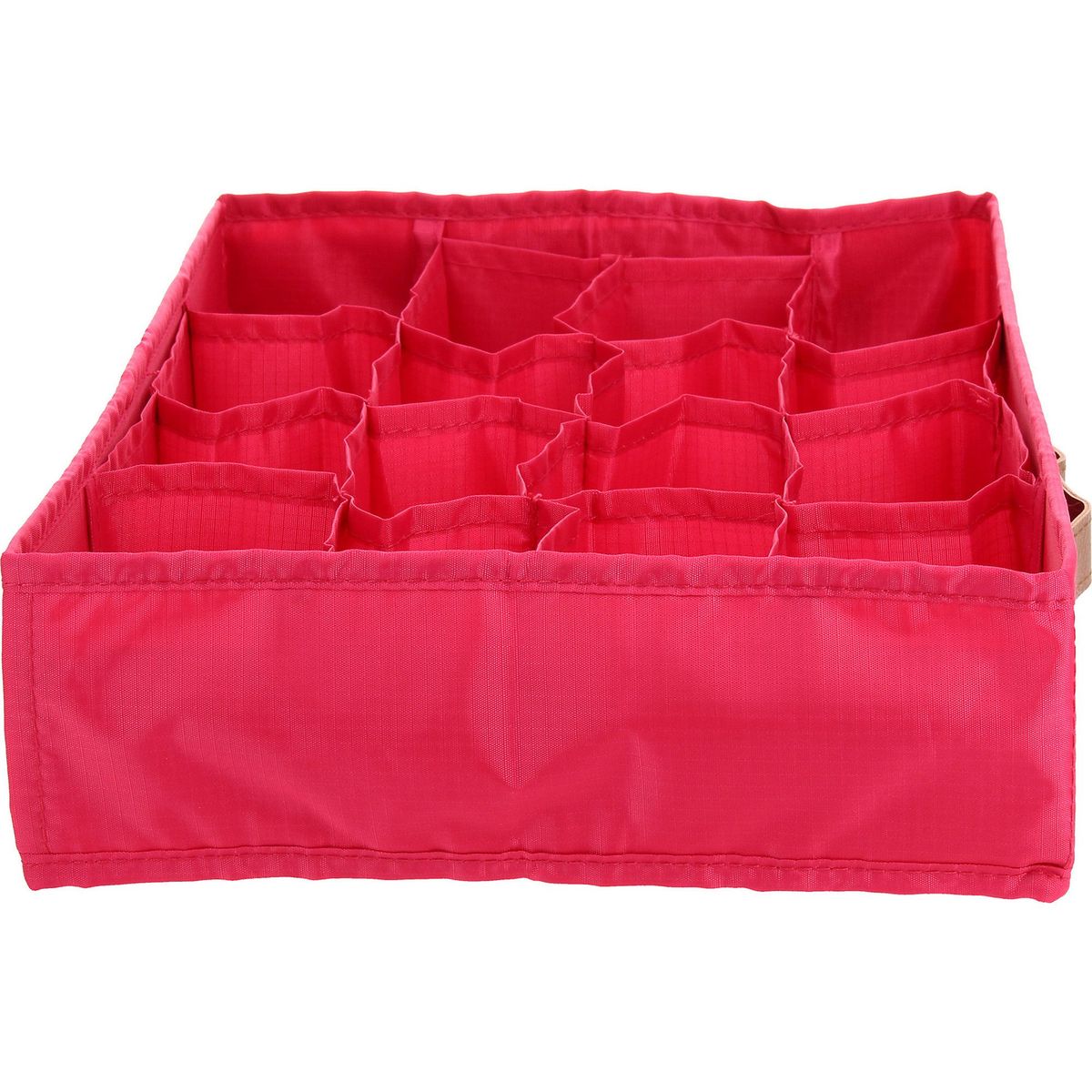 Caja Organizadora de Tela 35 x 27 x 9 cm Fucsia, marca JUST HOME COLLECTION - Foto 2