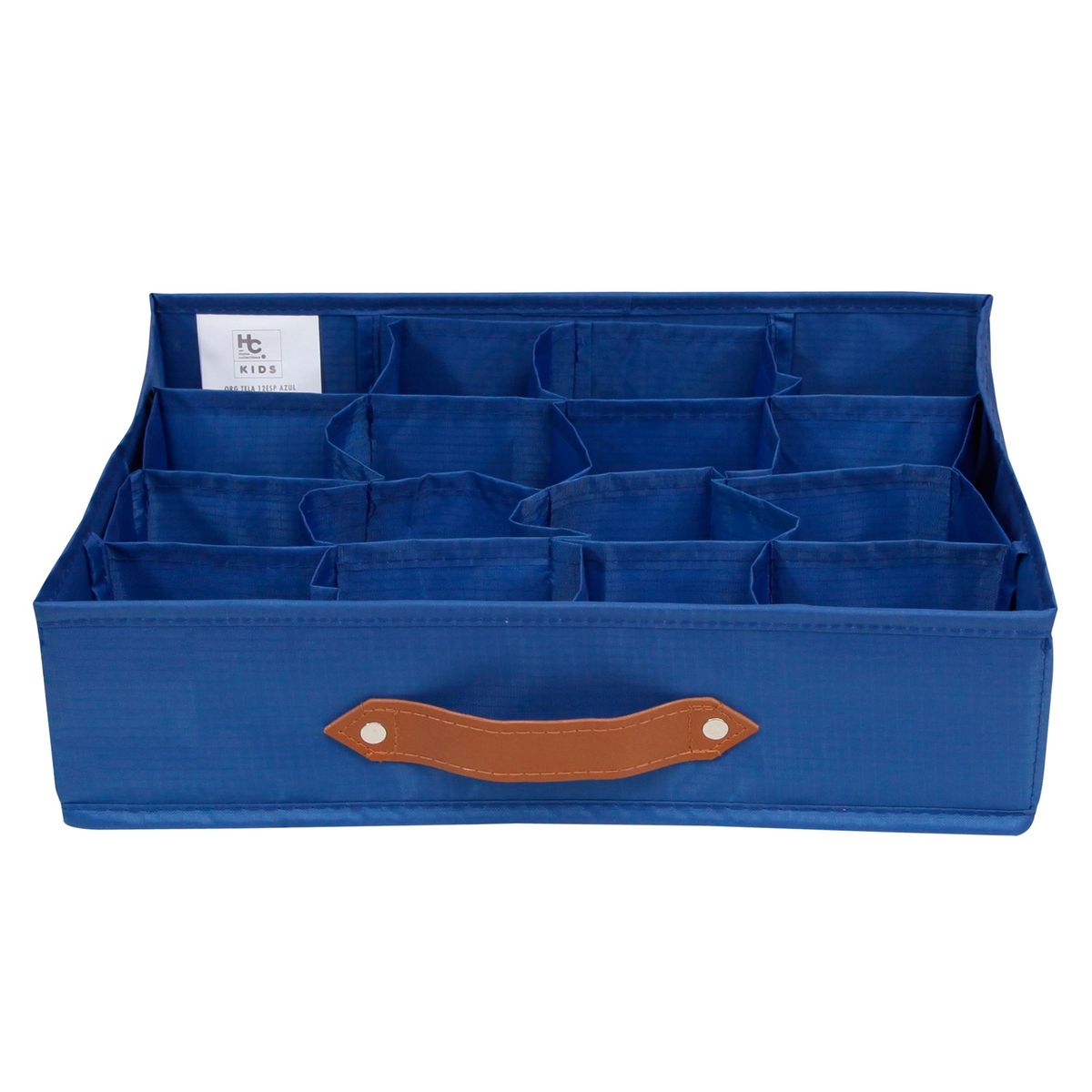 Caja Organizadora Tela 35 x 27 x 9 cm Azul, marca JUST HOME COLLECTION - Foto 2