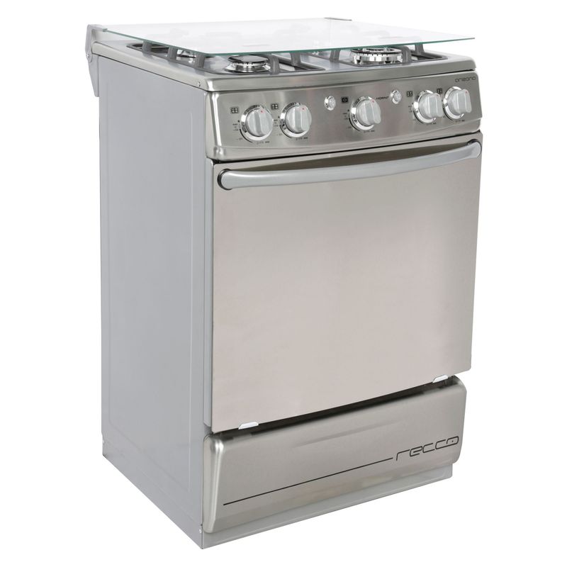 RECCO - Cocina Recco a Gas 4 Hornillas Arizona Inox