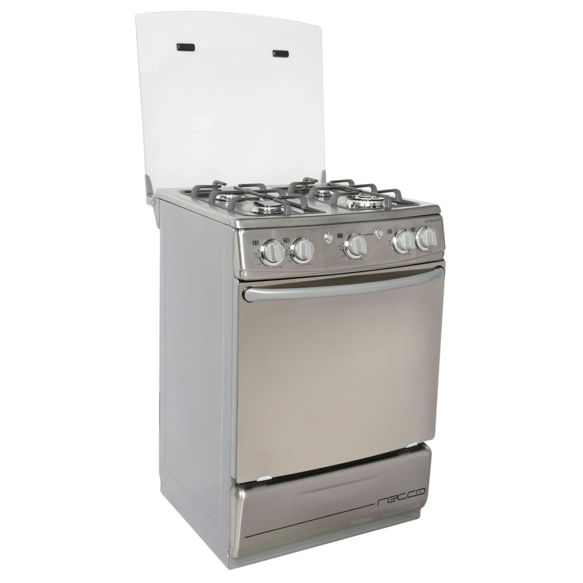 RECCO - Cocina Recco a Gas 4 Hornillas Arizona Inox