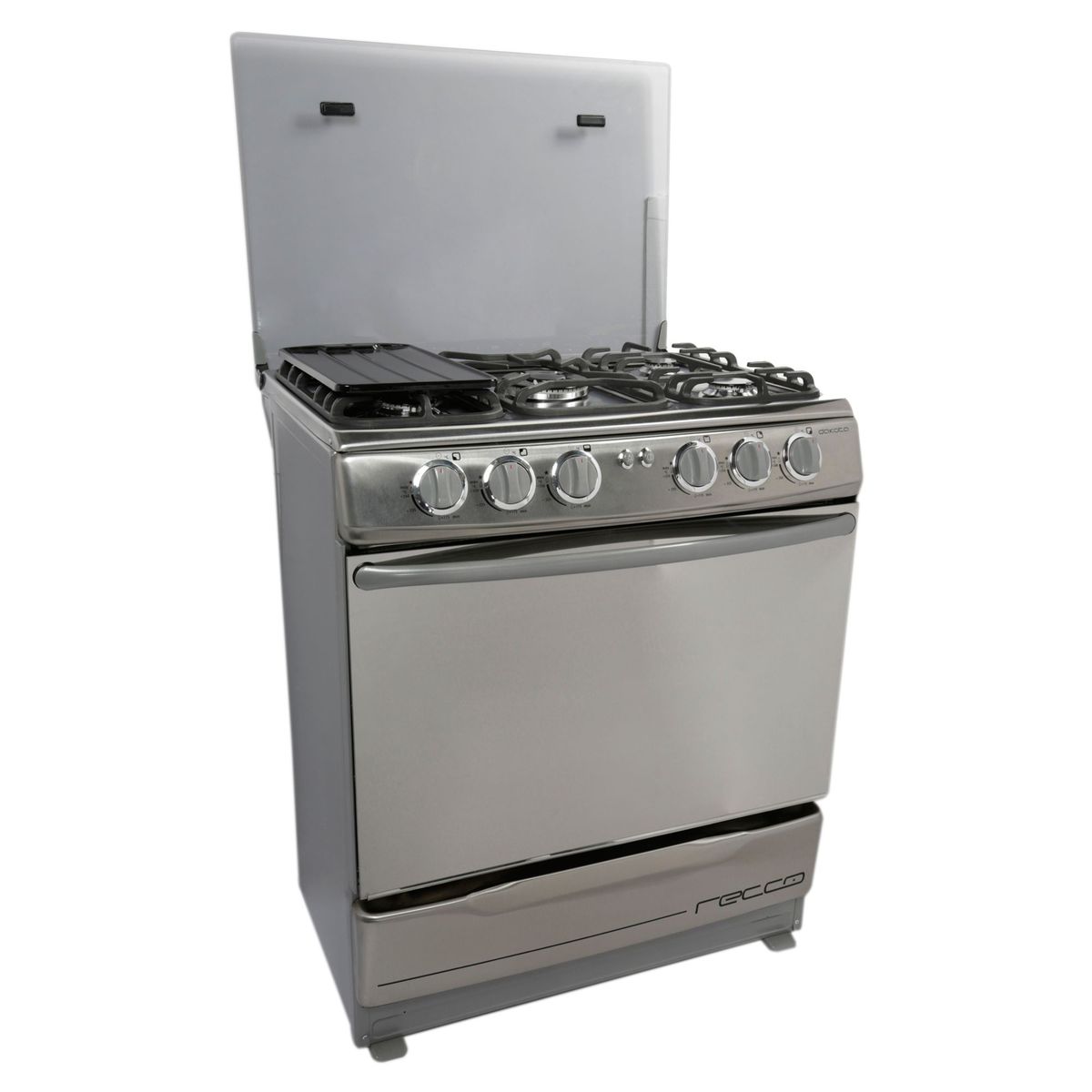 RECCO - Cocina Recco a Gas 5 Hornillas Dakota Inox