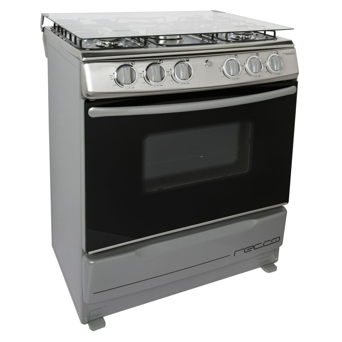 RECCO - Cocina Recco a Gas 5 Hornillas Hesse Inox