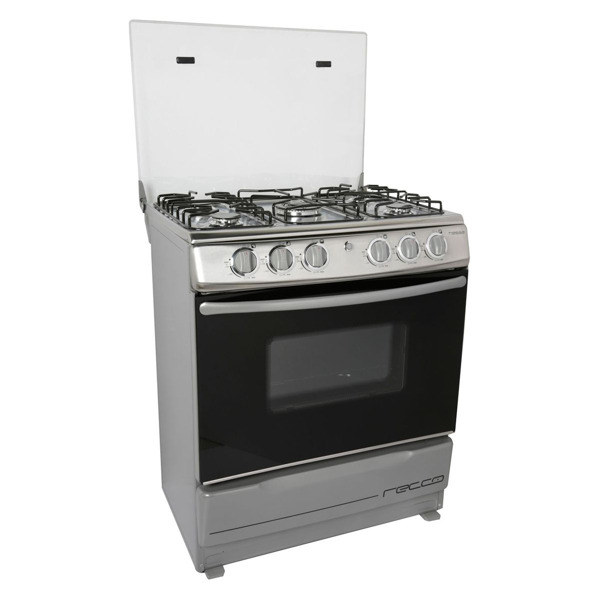 RECCO - Cocina Recco a Gas 5 Hornillas Hesse Inox