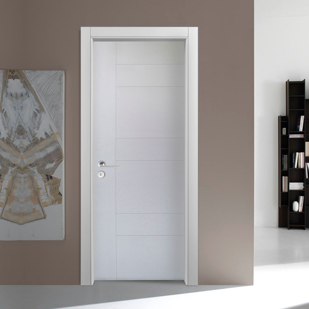 DIMFER - Puerta Interior Milán 65x207cm Blanco
