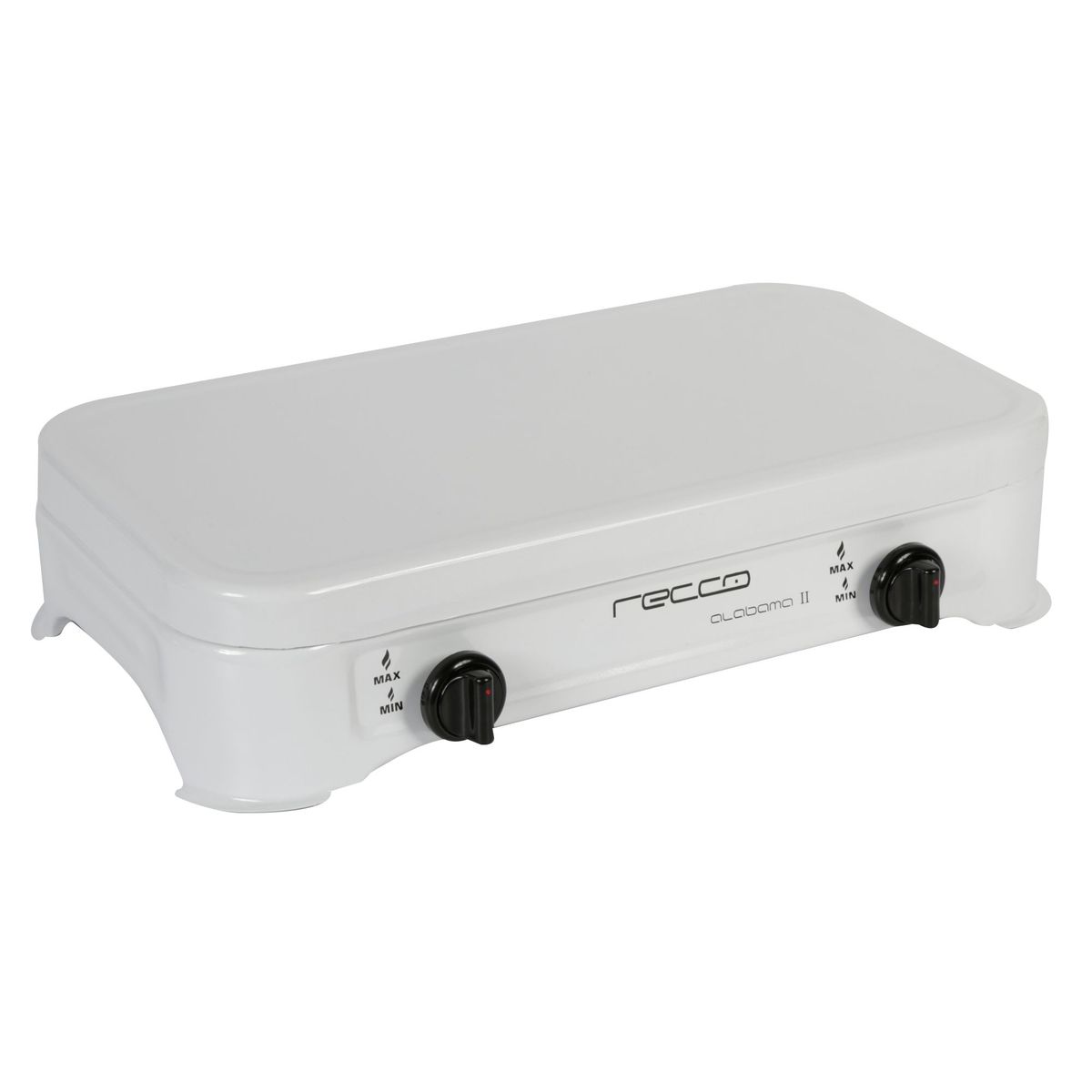 RECCO - Cocina de Mesa Recco a Gas 2 Hornillas Alabama II Blanco