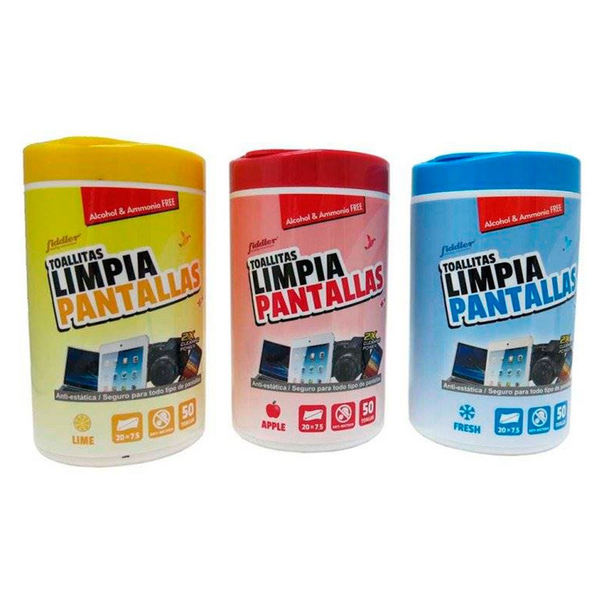 FIDDLER - Toalla Limpiadora de pantalla x 50 unidades