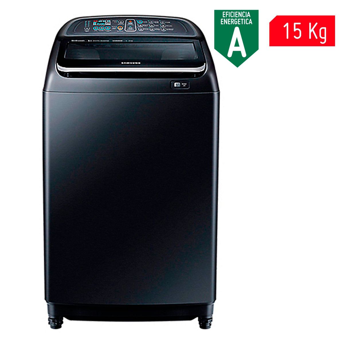 SAMSUNG - Lavadora Samsung 15 Kg WA15J5750LV Negro