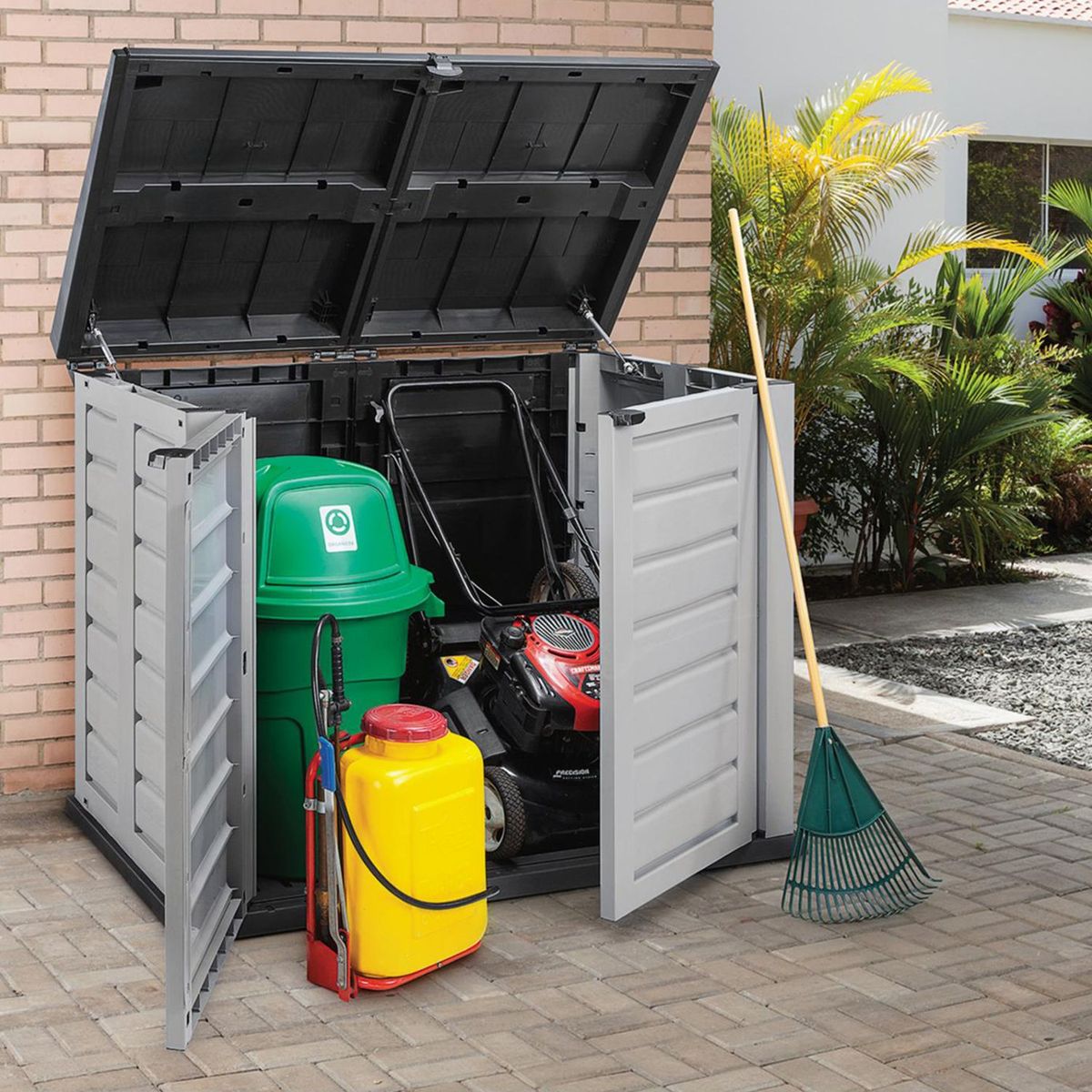 RIMAX - Organizador para Jardín Plástico/Resina Gris 150x160cm