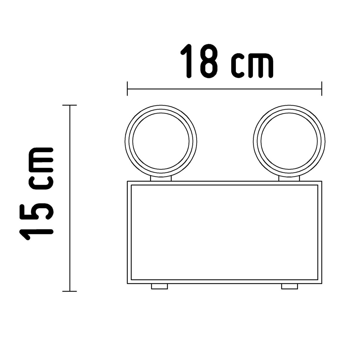 HALUX - Lámpara de Emergencia Automática 10 W