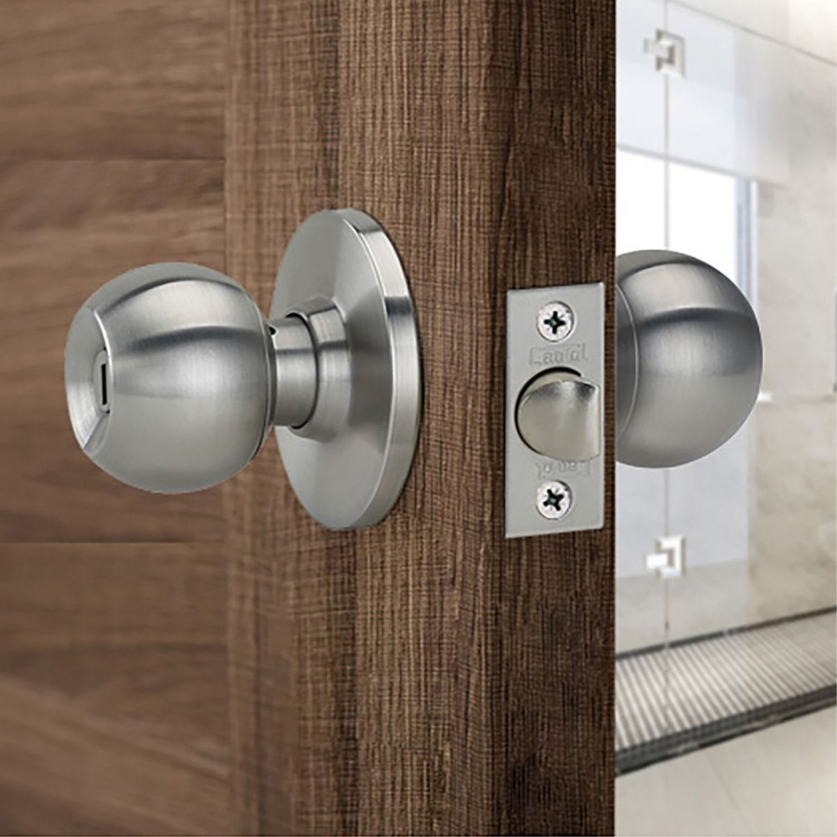 CANTOL - Cerradura de Pomo Baño Acero Inoxidable