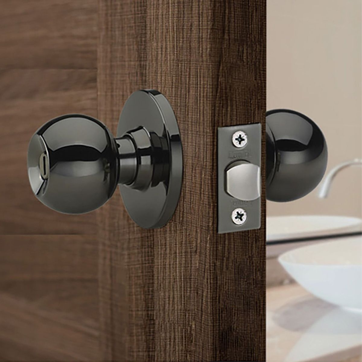 CANTOL - Cerradura de Pomo Baño Bronce Quemado