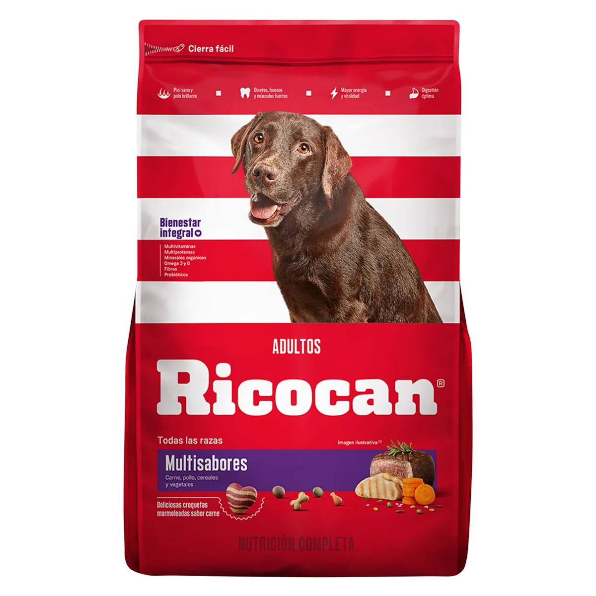 RICOCAN - Ricocan Adultos Alimento para Perros 15 kg Multisabor
