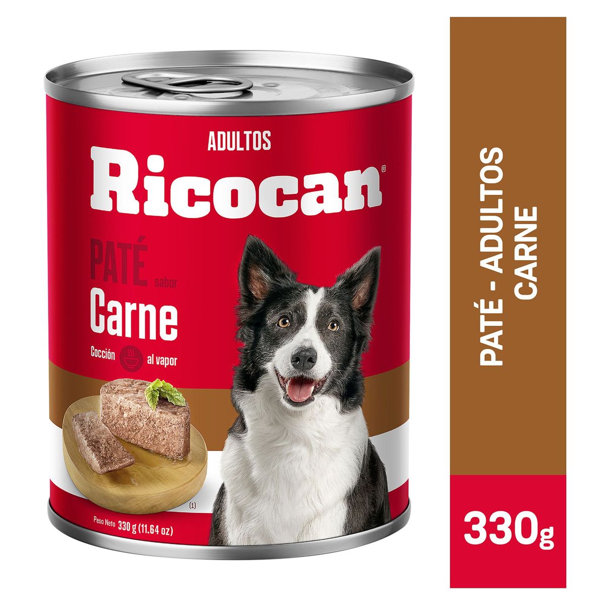 RICOCAN - Ricocan Adultos Pate para Perros Lata 330 gr Sabor Carne