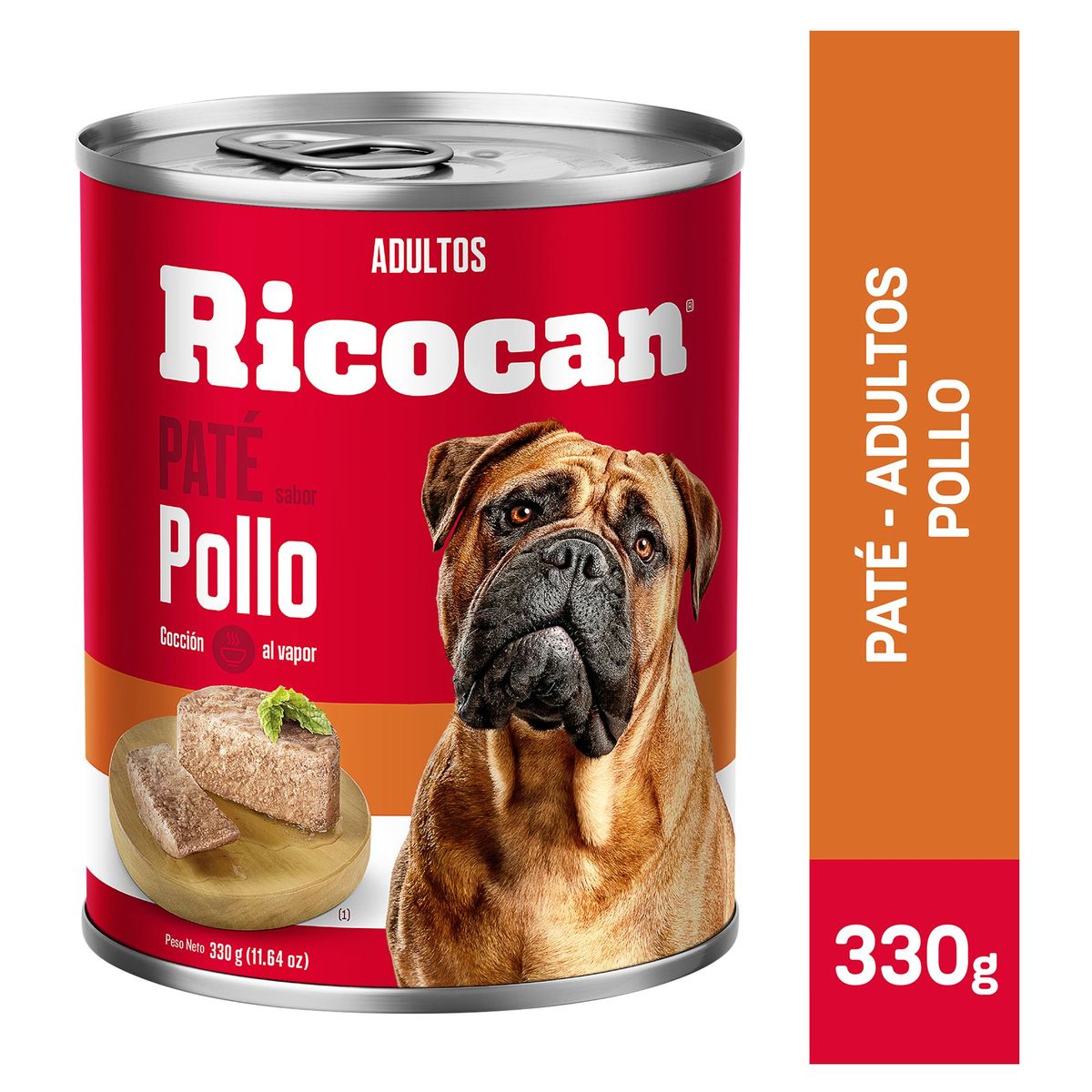 RICOCAN - Ricocan Adultos Pate para Perros Lata 330 gr Sabor Pollo