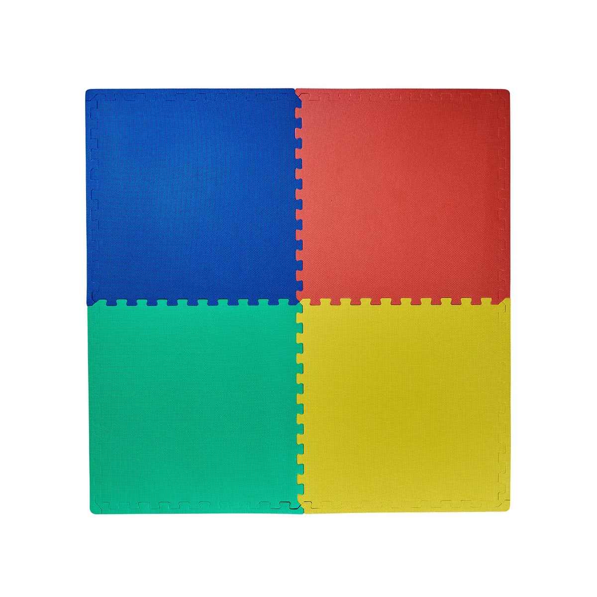 JUST HOME COLLECTION - Piso De Goma Cuadrado de Colores 60x60cm 4Pzs