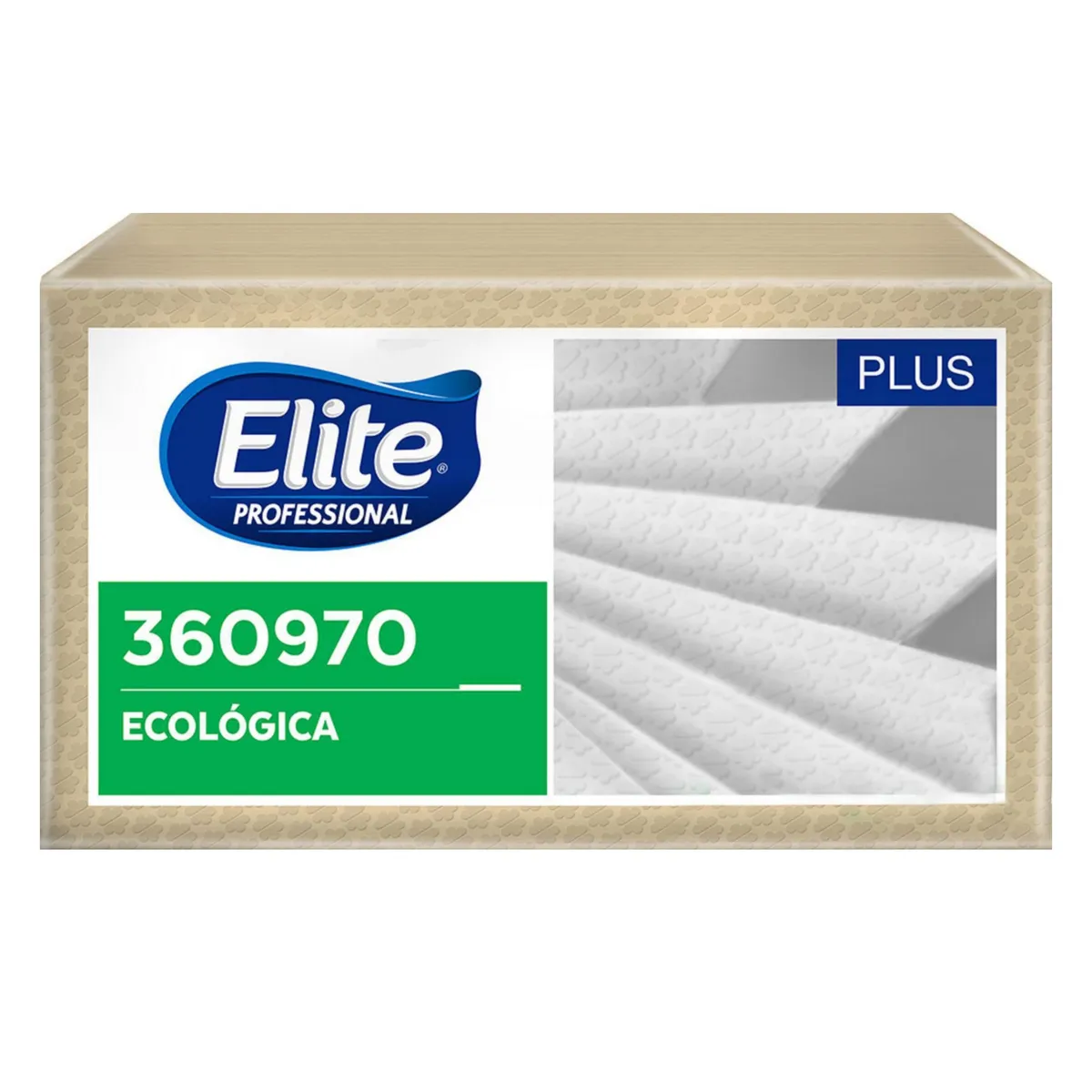 ELITE PROFESSIONAL - Servilleta Ecológica Plus doblada 100und.