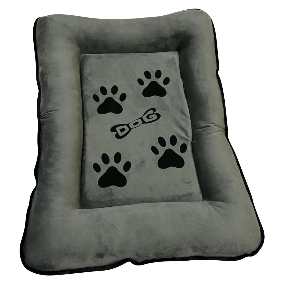 ACCECAN - Colchoneta para Perro Raza Mediana Tela Gris 58x7x75cm