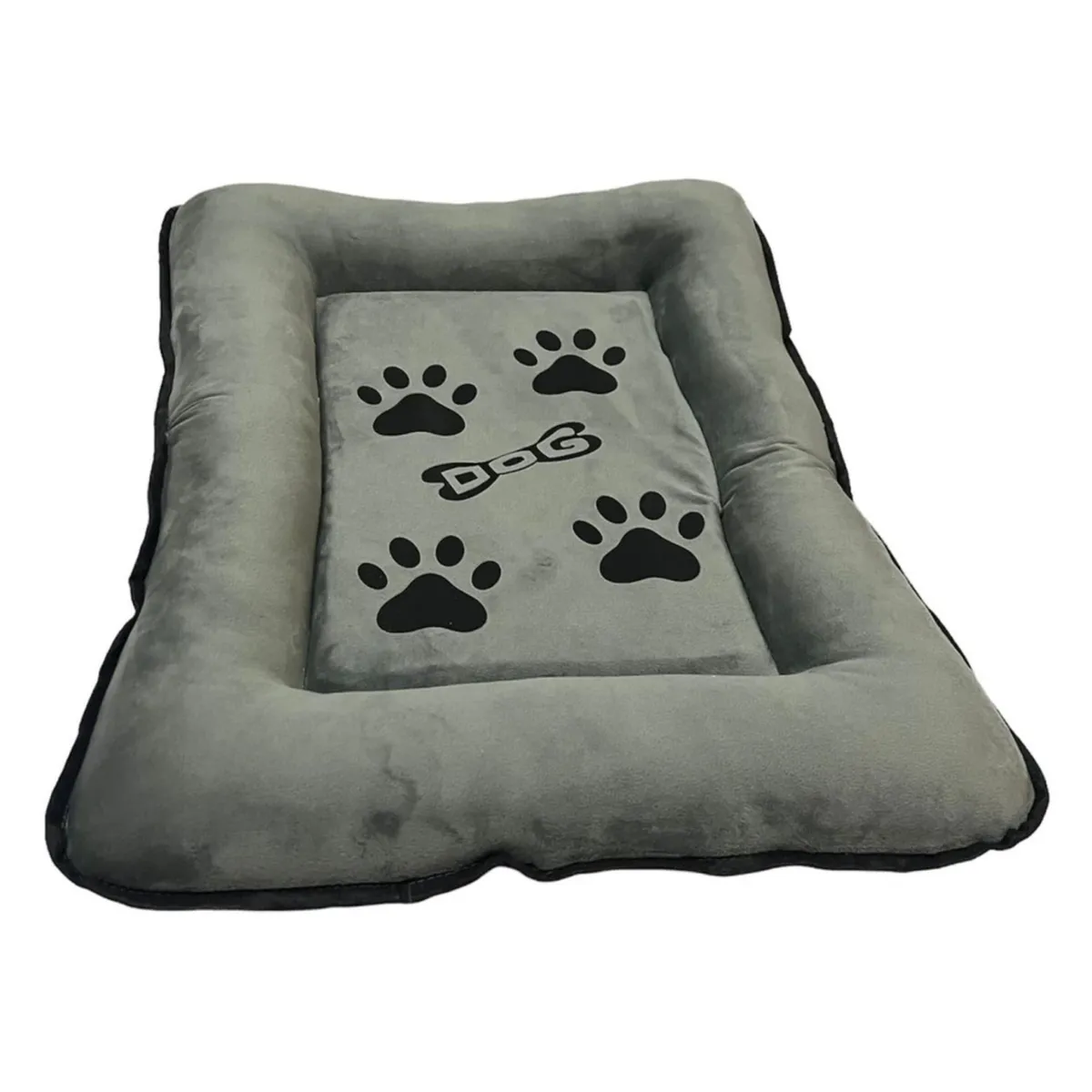 ACCECAN - Colchoneta para Perro Raza Mediana Tela Gris 58x7x75cm