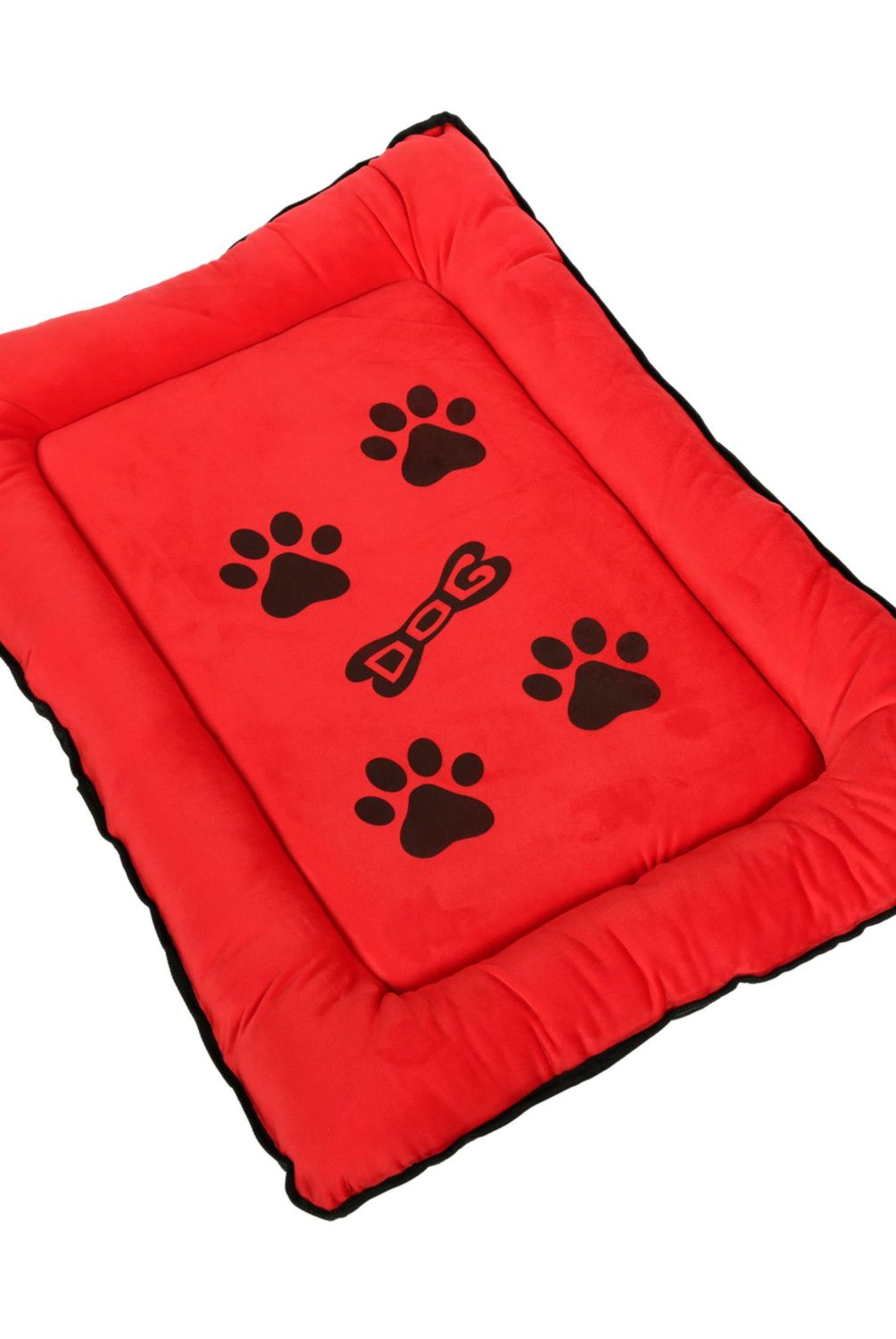 ACCECAN - Colchoneta para Perro Raza Grande Tela Rojo 66x7x80cm