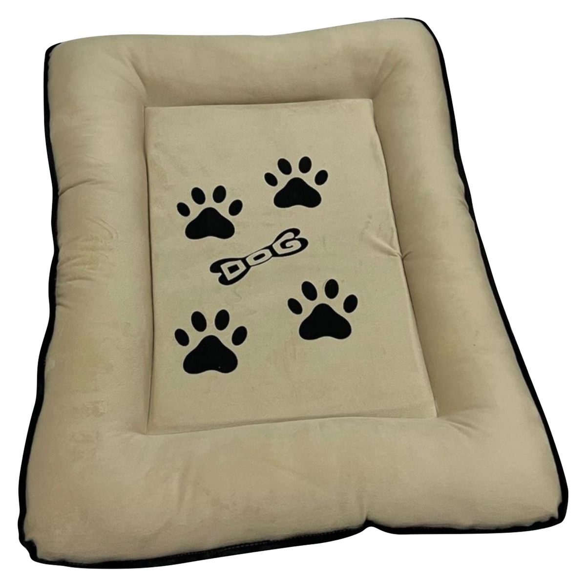 ACCECAN - Colchoneta para Perro Raza Grande Tela Natural 66x7x80cm