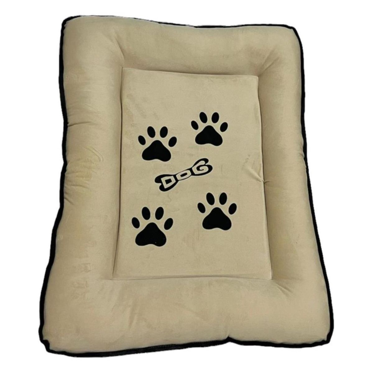 ACCECAN - Colchoneta para Perro Raza Grande Tela Natural 66x7x80cm