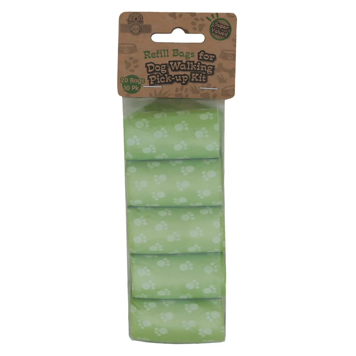 ACCECAN - Bolsas Biodegradables para Perros x 10 rollos Verde