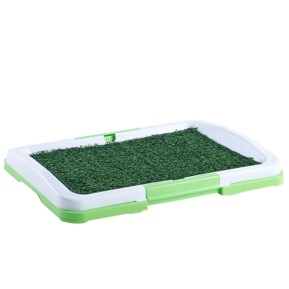 ACCECAN - Baño Pequeño para Mascota Plástico Verde 47x34x6cm