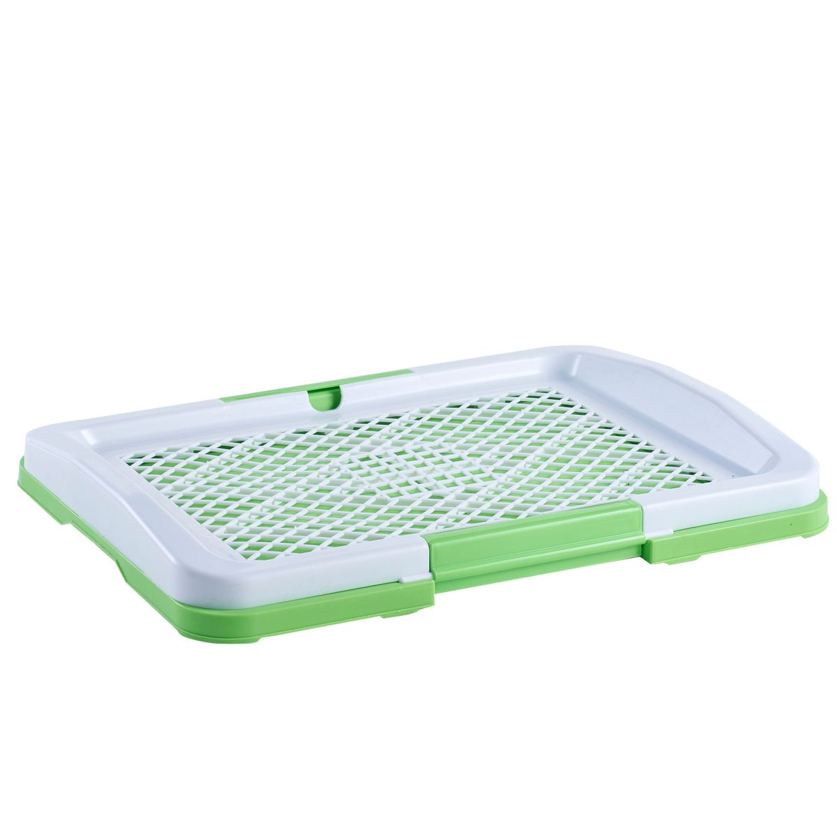 ACCECAN - Baño Pequeño para Mascota Plástico Verde 47x34x6cm