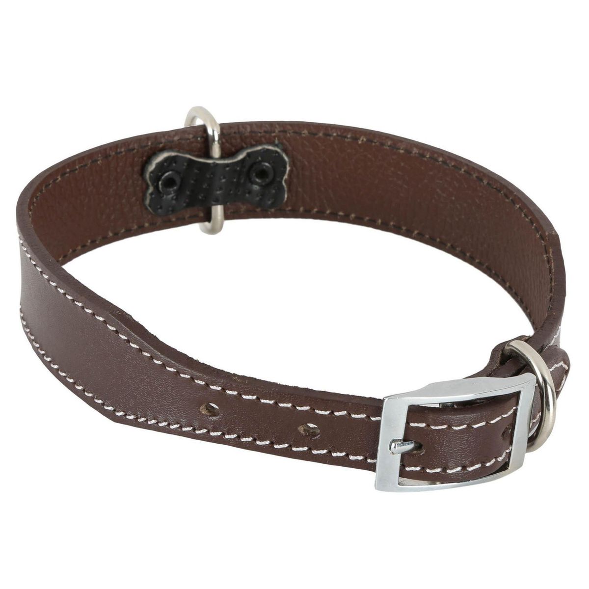 ACCECAN - Collar de Cuero M Marrón