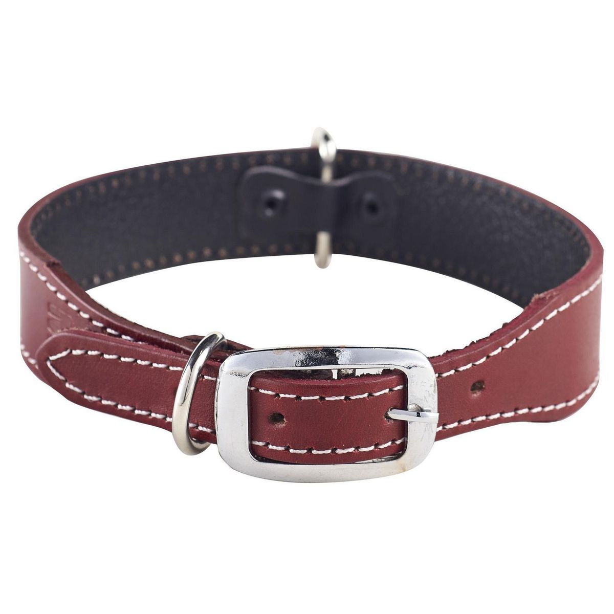 ACCECAN - Collar de Cuero M Rojo