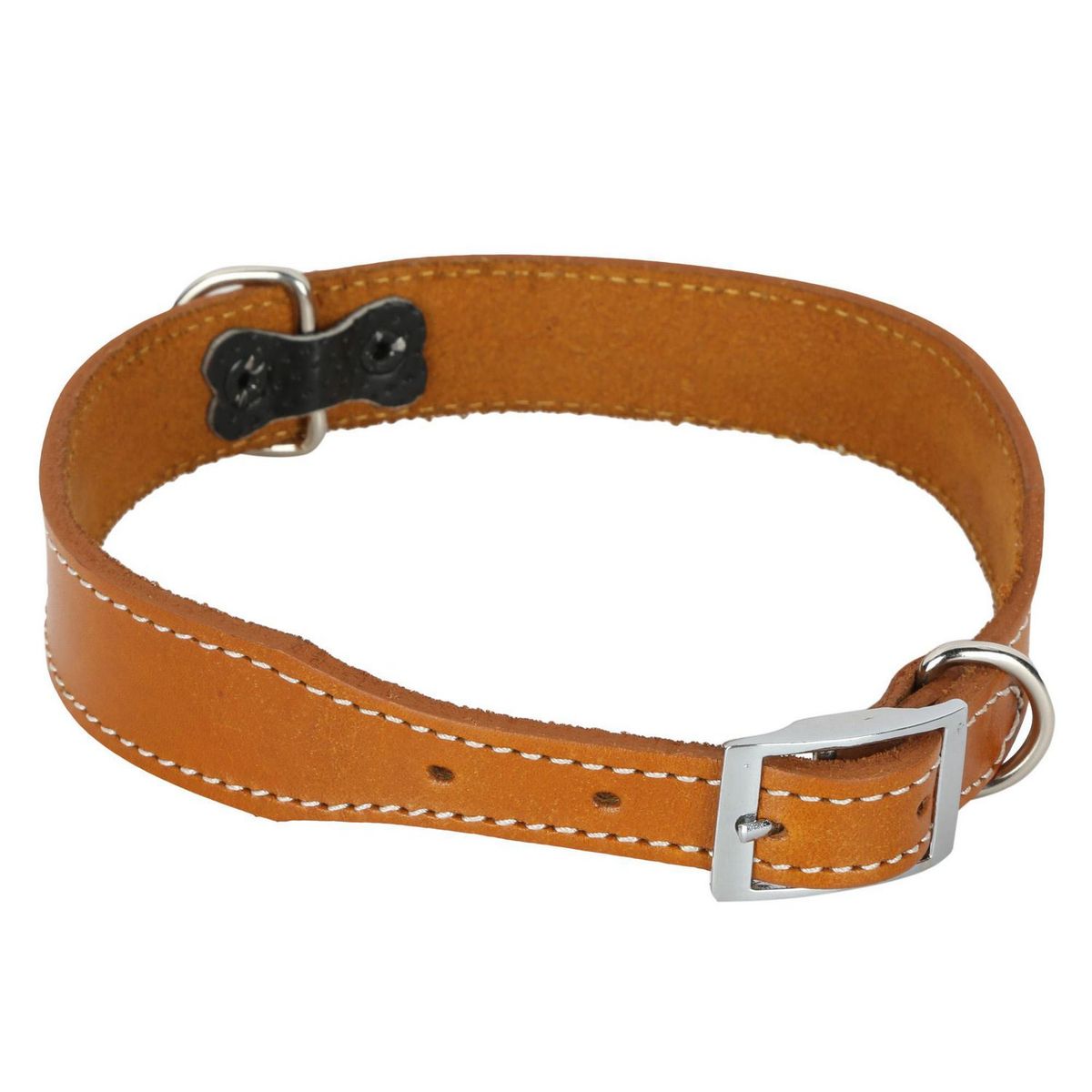 ACCECAN - Collar de cuero L natural