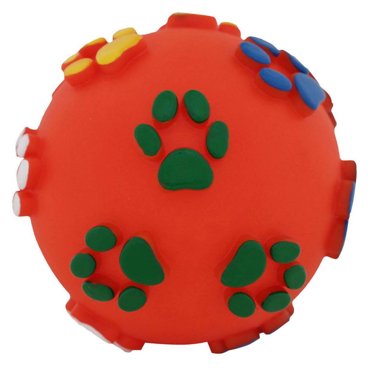 ACCECAN - Juguete Pelota Huellitas Rojo