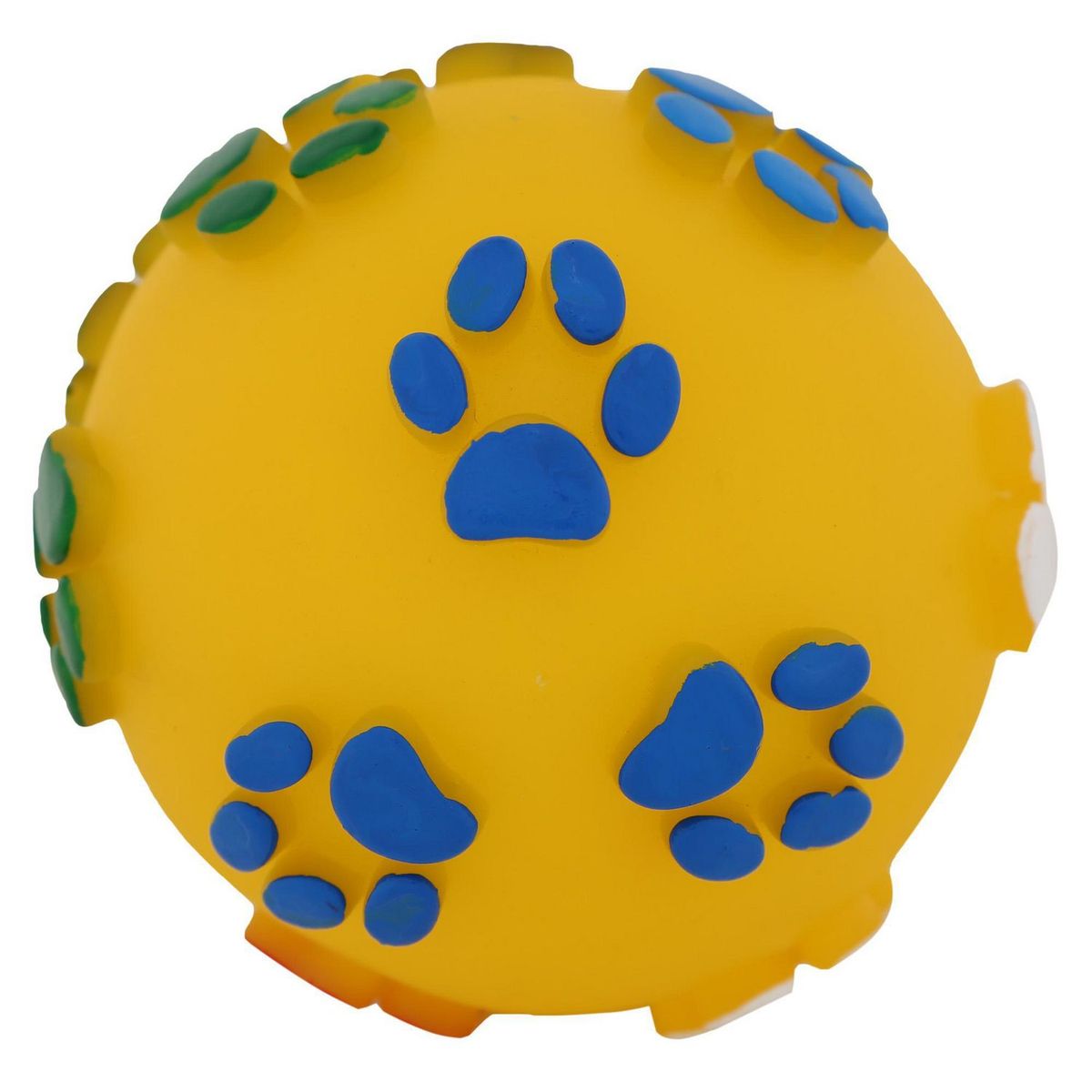 ACCECAN - Juguete Pelota Huellitas Amarillo