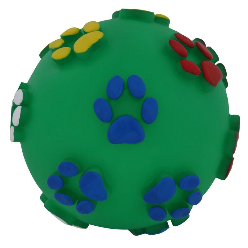 ACCECAN - Juguete Pelota Huellitas Verde