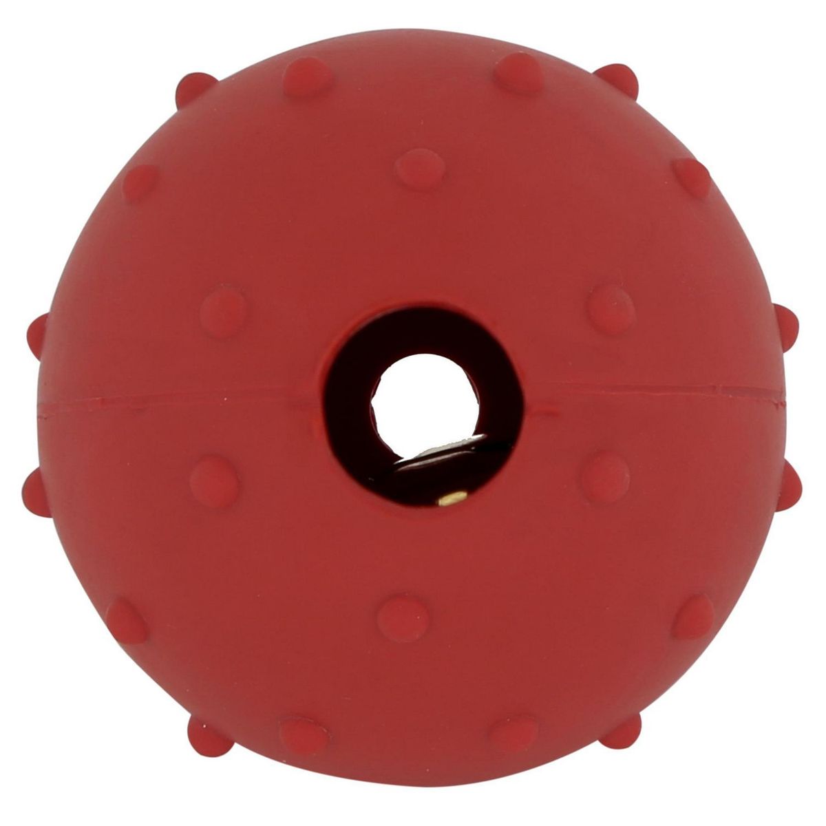 ACCECAN - Pelota pequeña de jebe roja