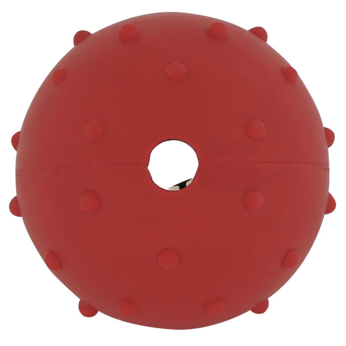 ACCECAN - Pelota pequeña de jebe roja