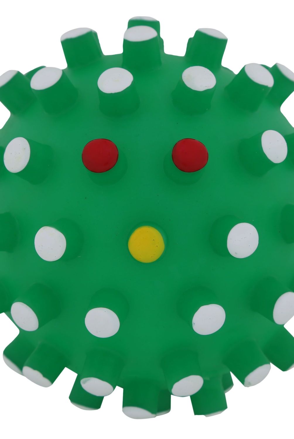 ACCECAN - Pelota de Plástico Mediana para Perros Color Verde 10x10x10cm