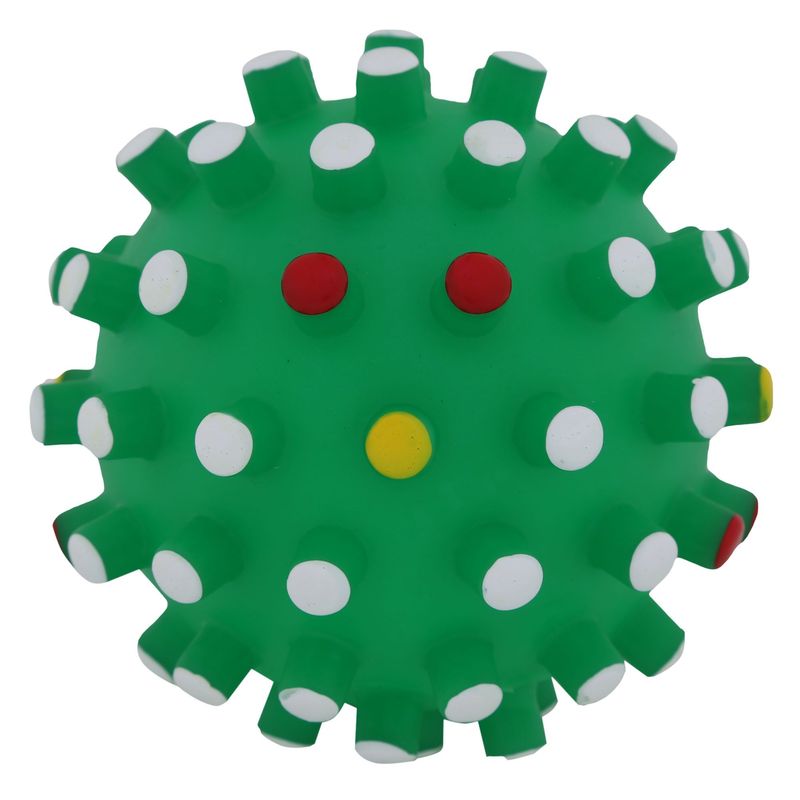 ACCECAN - Pelota de Plástico Mediana para Perros Color Verde 10x10x10cm