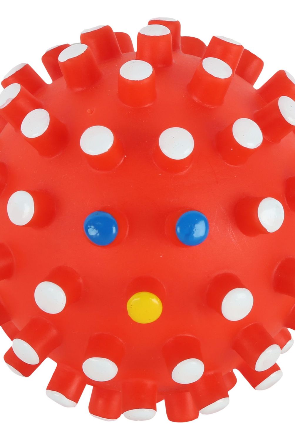 ACCECAN - Pelota de Plástico Mediana 10x10x10cm Perros Rojo