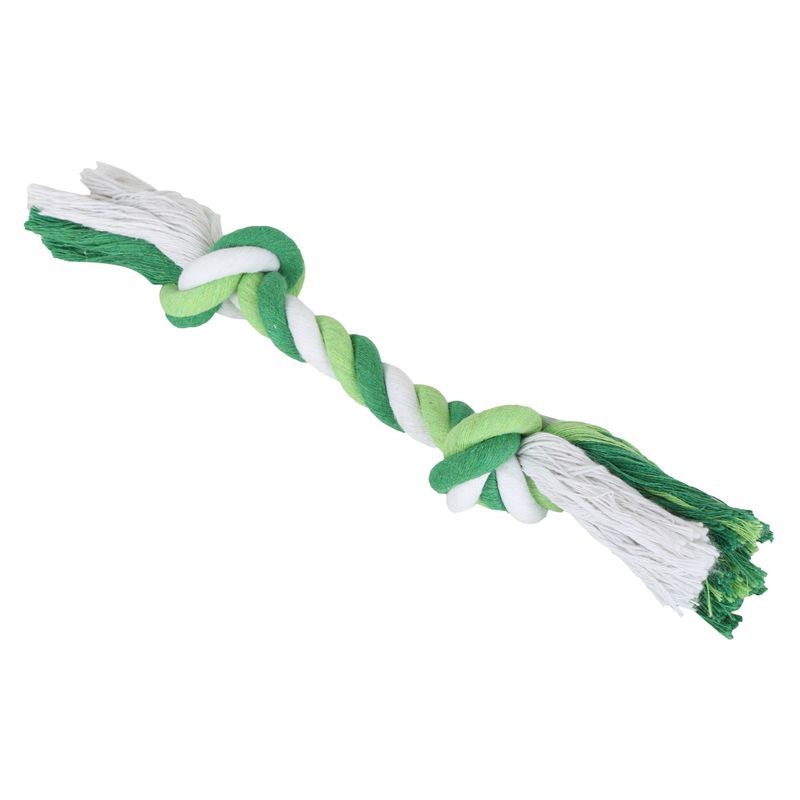 ACCECAN - Juguete soga trenzada mediana verde