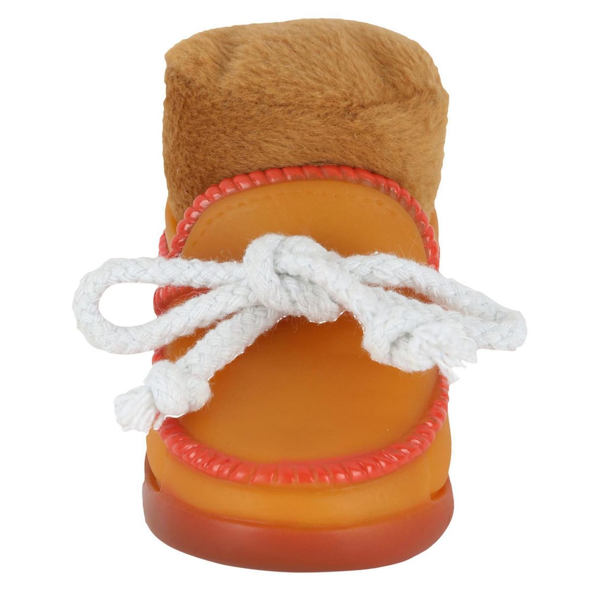 ACCECAN - Juguete Zapato para Perros PVC Marrón 8x9x12.5cm