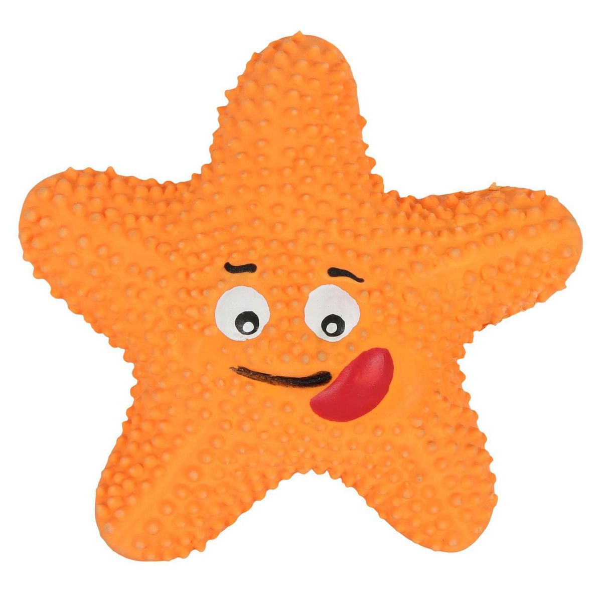 ACCECAN - Juguete para Perros Estrella de Mar Plástico Color Naranja