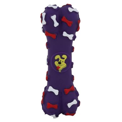Juguete Huesito para Perros Plstico Color Morado 5x2.5x14cm