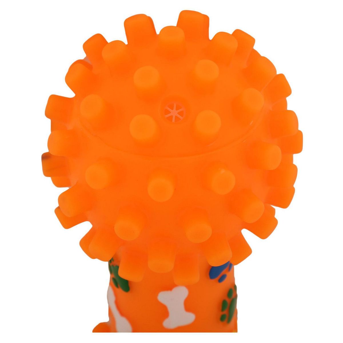 ACCECAN - Juguete para Perros Mancuerna Plástico Naranja 9x8x21cm