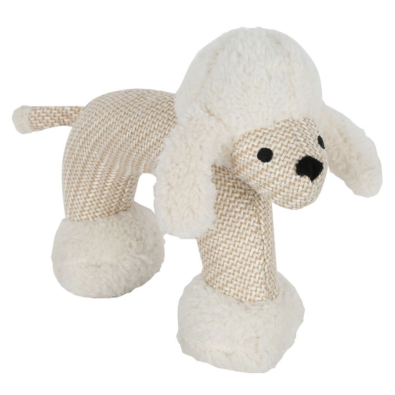 ACCECAN - Juguete para Perros Peluche Algodón Crema 20x7x22cm