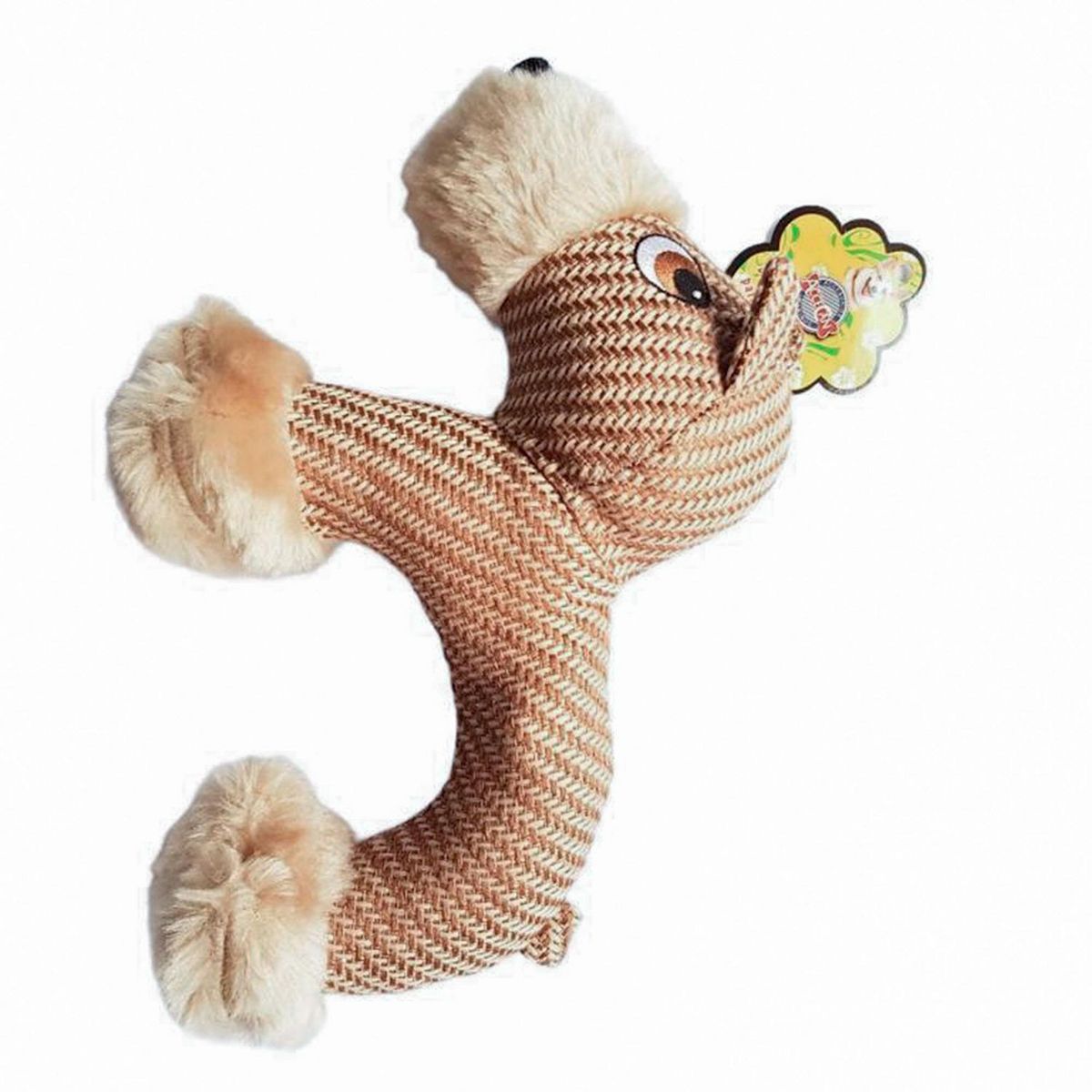 ACCECAN - Juguete para Perros 20x9x25cm Peluche Algodón Marrón